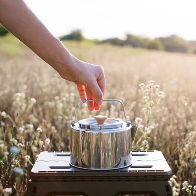 Туристичний чайник з заварником Tribe Kettle на 1,2 л, нержавіюча сталь, зображення 8