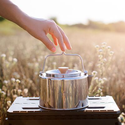Туристичний чайник з заварником Tribe Kettle на 1,2 л, нержавіюча сталь, зображення 9