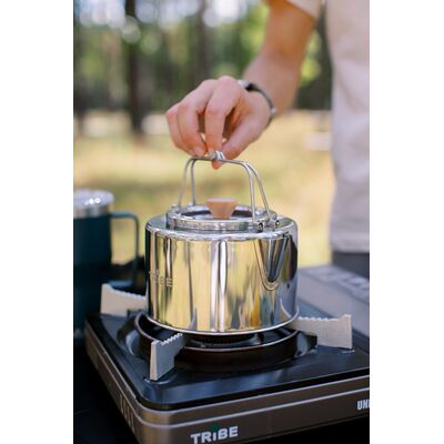 Туристичний чайник з заварником Tribe Kettle на 1,2 л, нержавіюча сталь, зображення 12