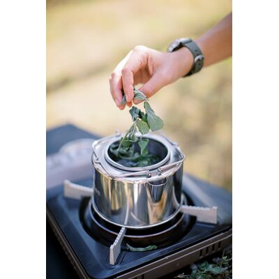 Туристичний чайник з заварником Tribe Kettle на 1,2 л, нержавіюча сталь, зображення 15