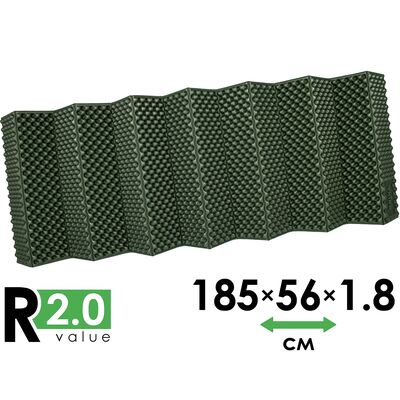 Складний каремат Tribe Camper (Green), Товщина: 1,8, Колір виробника: Green