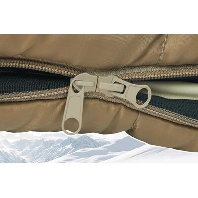 Зимовий туристичний спальник Naturehike CNK2300SD014 - MJ600 (Brown) до -12°C: з капюшоном, Максимальний зріст користувача: 195, Колір: Brown, Сторона застібки: права, зображення 3