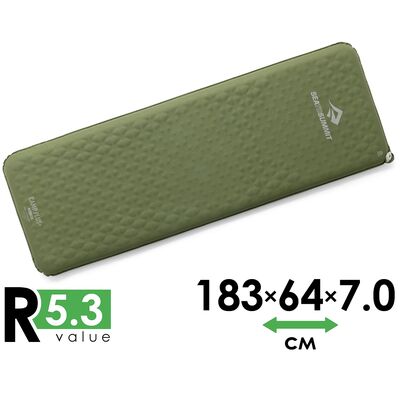 Самонадувний каремат Sea to Summit Camp Plus - Rectangular Regular Wide, Товщина: 7, Тип розміру: Rectangular Regular Wide, Колір виробника: Cypress
