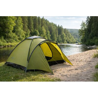 2-місний намет Tramp Fly 2 (Olive): одношаровий, з тамбуром, Кількість місць: 2, Колір: Olive, зображення 3