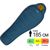 Зимовий туристичний спальник Pinguin Spirit CCS 185 (Blue) до -12°C: з капюшоном, Максимальний зріст користувача: 185, Колір: Blue, Сторона застібки: права