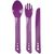 Туристичний набір столових приборів Lifeventure Ellipse - Small (Purple) (виделка, ложка, ніж), харчовий пластик, Тип розміру: Small, Колір виробника: Purple
