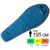 Демісезонний туристичний спальник Pinguin Mistral PFM 195 (Blue) до -3°C: з капюшоном, Максимальний зріст користувача: 195, Колір: Blue, Сторона застібки: ліва