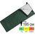 Літній кемпінговий спальник-ковдра Trimm Travel 185 (Olive) до 1°C, Максимальний зріст користувача: 185, Колір: Olive, Сторона застібки: права