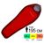 Демісезонний туристичний спальник Trimm Impact 195 (Red/Dark Red) до 4°C: з капюшоном, Максимальний зріст користувача: 195, Колір: Red/Dark Red, Сторона застібки: права