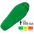 Демісезонний туристичний спальник Pinguin Savana PFM 185 (Green) до 0°C: з капюшоном, Максимальний зріст користувача: 185, Колір: Green, Сторона застібки: ліва