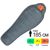 Демісезонний туристичний спальник Pinguin Topas CCS 185 (Grey) до -7°C: з капюшоном, Максимальний зріст користувача: 185, Колір: Grey, Сторона застібки: ліва