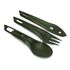 Туристичний набір столових приборів Wildo OCYs (Olive) (виделка, ложка, ніж), харчовий пластик, Колір виробника: Olive