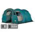 6-місний кемпінговий намет Ferrino Fenix 6, Кількість місць: 6, Колір: Petrol