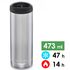 Термокружка для кави Klean Kanteen TKWide Cafe (Brushed Stainless) на 473 мл: герметична кришка, Об'єм: 473, Колір: Brushed Stainless