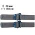 Ремені стяжні Sea to Summit Accessory Straps With Hook 20 мм, 150 см, Ширина: 20, Довжина: 150, Колір: Grey/Blue