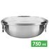 Туристична миска з кришкою Tatonka Food на 750 мл, нержавіюча сталь