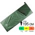 Літній кемпінговий спальник-ковдра Naturehike NH21MSD09 - LW180 XL (Pine Green) до 8°C, Максимальний зріст користувача: 195, Колір: Pine Green, Сторона застібки: права