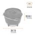 Чавунний казан-жаровня на ніжках Petromax Dutch Oven на 0,9 л, Тип конструкції: з ніжками, Об'єм: 0,9, зображення 3