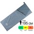Літній кемпінговий спальник-ковдра Naturehike NH21MSD09 - LW180 XL (Shadow Blue) до 8°C, Максимальний зріст користувача: 195, Колір: Shadow Blue, Сторона застібки: права