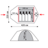 4-місний намет Tramp Camp 4 (Olive): двошаровий, з тамбуром, Кількість місць: 4, Колір: Olive, зображення 2