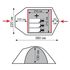 3-місний намет Tramp Camp 3 (Olive): двошаровий, з тамбуром, Кількість місць: 3, Колір: Olive, зображення 2