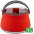 Складний туристичний чайник для пальника Tramp TRC-125 (Terracotta) на 1 л, харчовий силікон, Об'єм: 1, Колір виробника: Terracotta