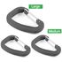 Набір карабінів Wildo Accessory Carabiner - Set (Dark Grey), 3 шт., Колір: Dark Grey