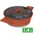 Складна туристична каструля для пальника Sea to Summit X-Pot (Rust) на 1,4 л, харчовий силікон, Об'єм: 1,4, Колір виробника: Rust