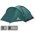 3-місний намет Totem Summer 3 Plus V2: одношаровий, з тамбуром, Кількість місць: 3, Колір: Green