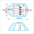 4-місний намет Tramp Lair 4 V2: двошаровий, з тамбуром, Кількість місць: 4, Колір: Green, зображення 2