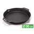 Чавунна сковорода Petromax Fire Skillet, Ø30 см (з ручками-петлями), Тип конструкції: з ручками-петлями, Діаметр верхній: 30