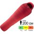 Демісезонний пуховий спальник Mountain Equipment Glacier 700 - Long (01040/Imperial Red) до -13°C: з капюшоном, Максимальний зріст користувача: 200, Колір: 01040/Imperial Red, Сторона застібки: ліва