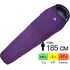 Демісезонний туристичний спальник Mountain Equipment Lunar II - Wmns Long (01588/Tyrian Purple) до -2°C: з капюшоном, Максимальний зріст користувача: 185, Колір: 01588/Tyrian Purple, Сторона застібки: ліва