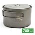 Туристична каструля Toaks POT-700-D115-L на 700 мл, титан, Об'єм: 0,7, Діаметр: 11,5 см