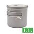 Туристична каструля Toaks POT-1100 на 1,1 л, титан, Об'єм: 1,1, Діаметр: 11,5 см