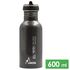 Спортивна пляшка для води з поїлкою та трубочкою Laken Flow Alu (Granite) на 600 мл, алюміній, Об'єм: 600, Колір виробника: Granite