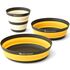Туристичний набір складного столового посуду Sea to Summit Frontier Dinnerware - Set 1P на 1 особу, харчовий силікон, Тип комплекту: Set 1P