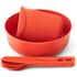 Туристичний набір столового посуду Sea to Summit Passage Dinnerware - Set 1P - 6 предметів (Spicy Orange) на 1 особу, харчовий пластик, Колір: Spicy Orange, зображення 2