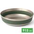 Складна туристична миска Sea to Summit Detour (Laurel Wreath Green) на 915 мл, харчовий силікон, Об'єм: 915, Колір виробника: Laurel Wreath Green