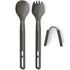 Кемпінговий набір столових приборів з довгою ручкою Sea to Summit Frontier - 2 предмети (ложка-виделка, ложка, адаптер), анодований алюміній