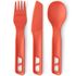 Туристичний набір пластикових столових приборів Sea to Summit Passage - 3 предмети (Spicy Orange): виделка, ложка, ніж, Колір виробника: Spicy Orange