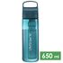 Пляшка з фільтром для води LifeStraw Go Filter Bottle (Laguna Teal) на 650 мл, Об'єм резервуару: 650, Колір резервуару: Laguna Teal