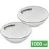 Кемпінговий набір мисок Petromax Enamel (White) на 1000 мл (2 шт), Об'єм: 1000, Колір виробника: White