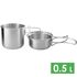 Похідний набір сталевого посуду Tatonka Handle Mug 500 Set: кружка, миска, Тип комплекту: 500 мл
