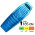 Демісезонний пуховий спальник Sea to Summit Trek -1C - Regular до -1°C: з капюшоном, Максимальний зріст користувача: 185, Колір: Snorkel Blue, Сторона застібки: ліва