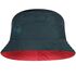 Двостороння панама BUFF® Travel Bucket (Collage Red/Black), Колір виробника: Collage Red/Black, Тип розміру: S/M, зображення 2