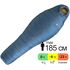 Демісезонний пуховий спальник Turbat Kuk 500 - 185 (Blue) до -6°C: з капюшоном, Максимальний зріст користувача: 185, Колір: Blue, Сторона застібки: центр