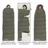 Демісезонний кемпінговий спальник-ковдра Naturehike CNK2300SD016 - LD350 (Dark Green) до -4°C, зображення 5