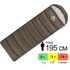 Демісезонний кемпінговий спальник-ковдра Naturehike NH20MSD07 - U250S (Brown) до -3°C: з капюшоном, Максимальний зріст користувача: 195, Колір: Brown, Сторона застібки: ліва