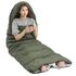 Демісезонний кемпінговий спальник-ковдра Naturehike NH21MSD08 - Y150 L (Blue) до 7°C: з капюшоном, Колір: Blue, Сторона застібки: ліва, зображення 5